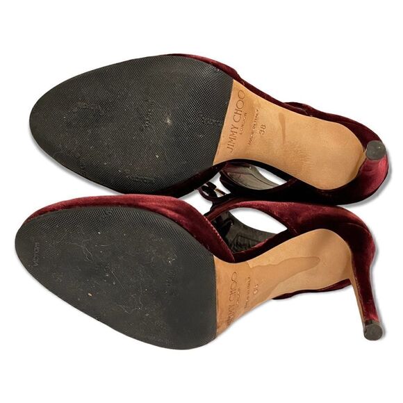 Jimmy Choo Velvet lace-up Tie Heels |Size:IT38| - Picture 7 of 12